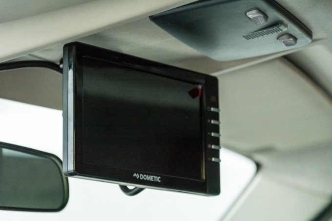 Reverse camera with LCD